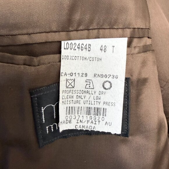 Vintage Ralph Lauren Chaps 48T Brown Corduroy 3-Button Sport Coat - Picture 11 of 16